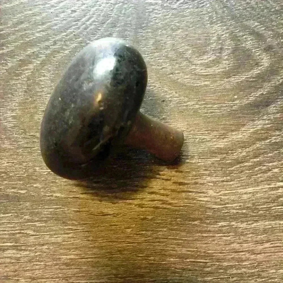 Vintage Black Porcelain Door Knob - Picture 1 of 2